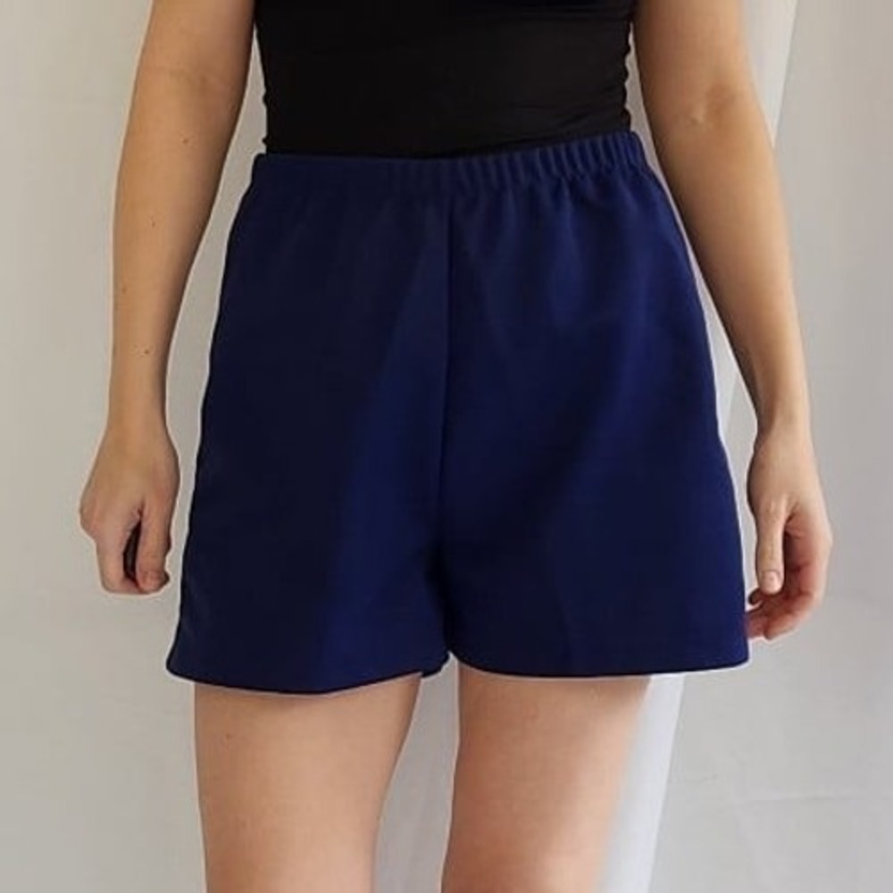 70s/80s Blue‎ Polyester Gym Shorts